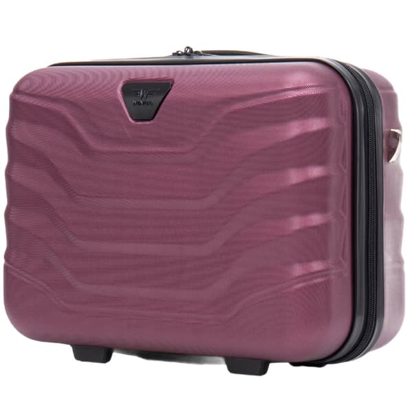 Sæt af 5 WINGS PEAFOWL kufferter, holdbar ABS-konstruktion, elegant design,Rød