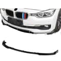 Miniatyrbild 1 av 4: BMW 3-serie F30 F35 Framskärmslipspoiler, Glansig svart finish, Lätt att installera, Skyddar originalbumpen