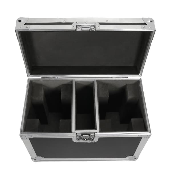 Flight Case för Moving Head-lampa, inbyggda hjul, utdragbart draghandtag,svart