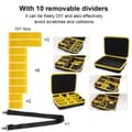 Miniatyrbillede 3 af 4: Bærbar batterilagringskasse, vandtæt materiale, tilpasseligt indre, stor kapacitet