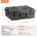 Miniatyrbillede 2 af 2: Vejrbestandig hård kasse, IP67 vandtæt rating,2.4 cu.ft 1 håndtag