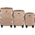 Miniatyrbillede 1 af 4: Kuffert, ABS-materiale, spinnerhjul, 4 hjul,Beige