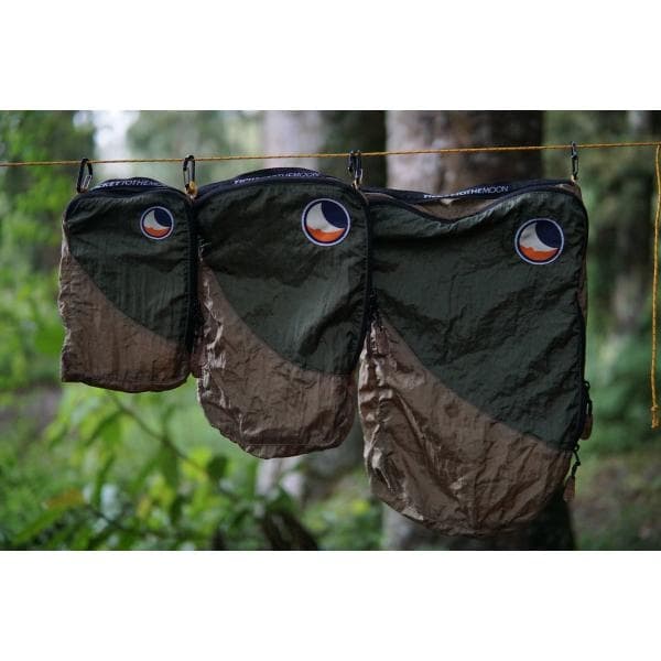 TICKET TO THE MOON TRAVEL CUBE SET Brown/Army Green, packopåsar resa