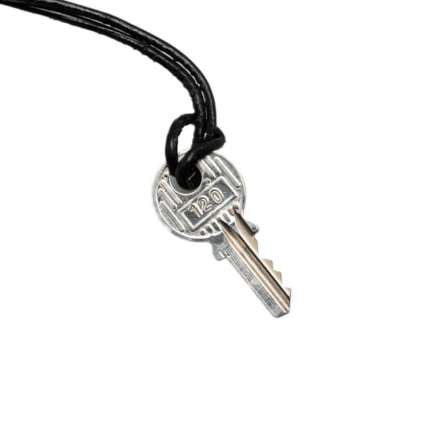 Pre-owned Hermès Palladium Plated Cadena Lock and Key Silver