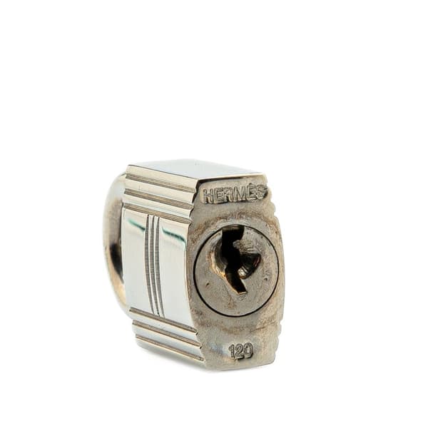 Pre-owned Hermès Palladium Plated Cadena Lock and Key Silver