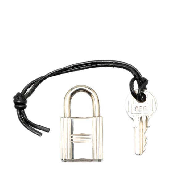 Pre-owned Hermès Palladium Plated Cadena Lock and Key Silver