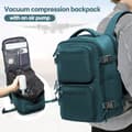 Miniatyrbild 2 av 2: Reserucksack, Vakuumkompression, Unisexdesign, Mjuk ryggtyp,grön