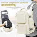 Miniatyrbild 2 av 2: Reserucksack, Vakuumkompression, Unisexdesign, Mjuk ryggtyp,vit