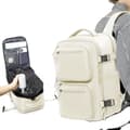 Miniatyrbild 1 av 2: Reserucksack, Vakuumkompression, Unisexdesign, Mjuk ryggtyp,vit