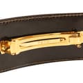 Miniatyrbilde 3 av 5: Pre-owned Fendi Zucca Canvas Barrette Hair Clip Brown
