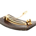 Miniatyrbilde 4 av 5: Pre-owned Fendi Zucca Canvas Barrette Hair Clip Brown