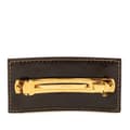 Miniatyrbilde 2 av 5: Pre-owned Fendi Zucca Canvas Barrette Hair Clip Brown