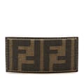 Miniatyrbilde 1 av 5: Pre-owned Fendi Zucca Canvas Barrette Hair Clip Brown