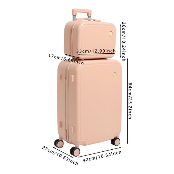 Resväska, Lätt att Flytta, Robust och Hållbar,Rosa