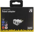 Miniatyrbilde 3 av 4: Travel adapter, EU to US, unearthed, 110-250V, 10A, white