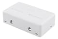 Miniatyrbilde 3 av 6: Surface mount box for Keystone, 4 ports, white