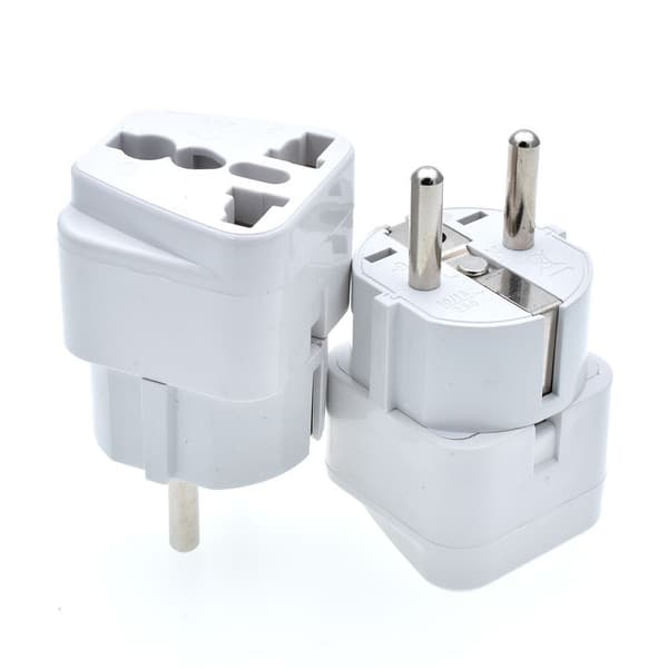 (2-PACK!) Resa adapter uk / us / eu / au till EU nätadapter, Reseadapter