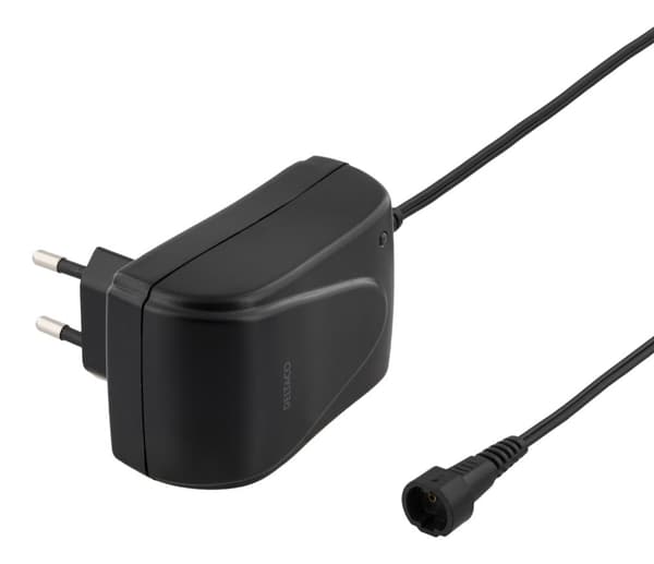 Power supply, 240 V to 3-12 V, 1.5 A, different tips, black