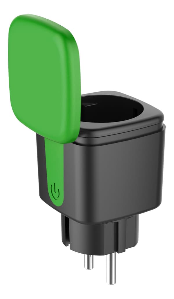 SMART H outdoor plug WiFi IP44 1xCEE 7/3 13A black/green