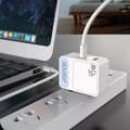 Miniatyrbild 3 av 4: 45W Laddare med Reseadapter US/EU - USB-C - PD - Snabbladdare