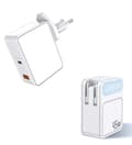 Miniatyrbild 4 av 4: 45W Laddare med Reseadapter US/EU - USB-C - PD - Snabbladdare