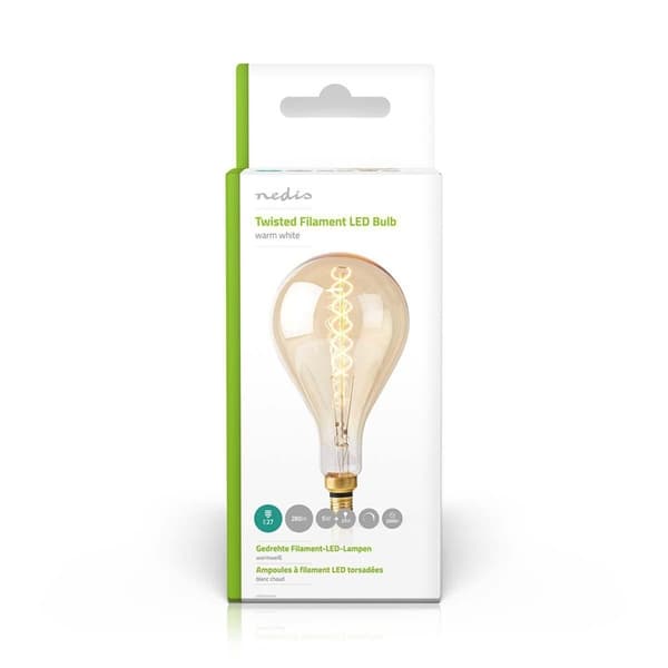 Nedis LED Glödlampa E27 | A160 | 5 W | 280 lm | 2000 K | Dimbar | Varm Vit | Retrostil | 1 st