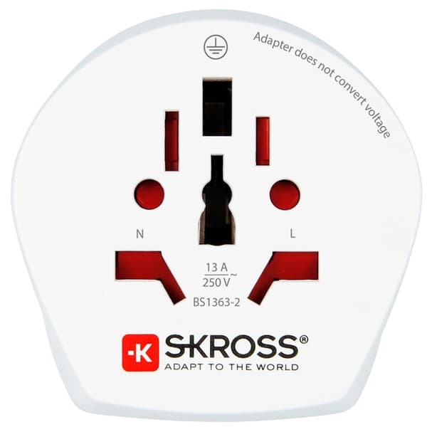 SKROSS Strømadapter Combo Danmark &amp; Europa