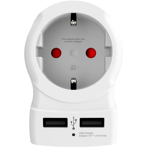 SKROSS El-Adapter USB Storbritannien