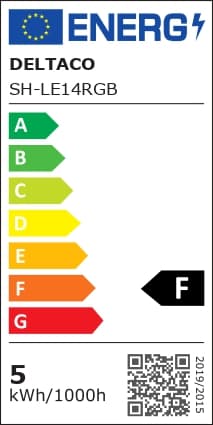 Deltaco Smart Home LED-lampa, RGB, E14 (SH-LE14RGB)