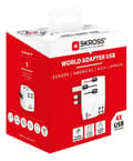 Miniatyrbilde 3 av 3: SKROSS PRO Light USB (4xA), 3-polet reiseadapter med 4 USB-A-porter