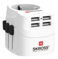 Miniatyrbilde 2 av 3: SKROSS PRO Light USB (4xA), 3-polet reiseadapter med 4 USB-A-porter