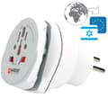 Miniatyrbilde 6 av 11: SKROSS Reise Adapter Combo - Verden-till-Israel Earthed