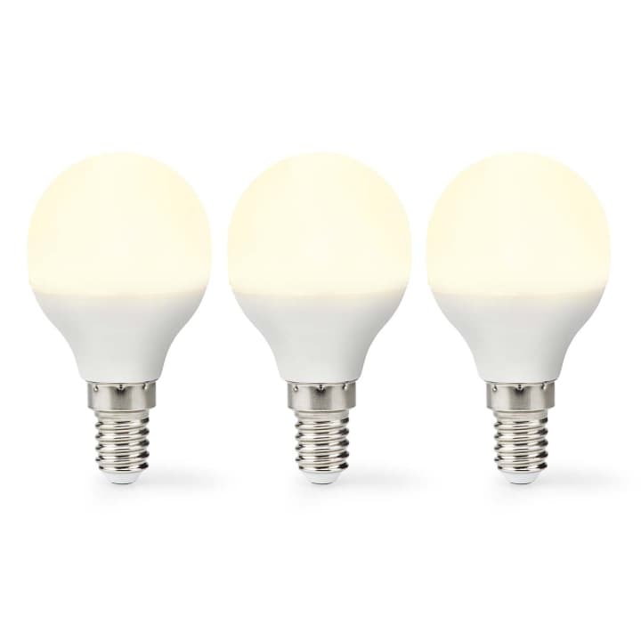 LED-lampa E14 | G45 | 4.9 W | 470 lm | 2700 K | Varm Vit | Matt | 3 st.