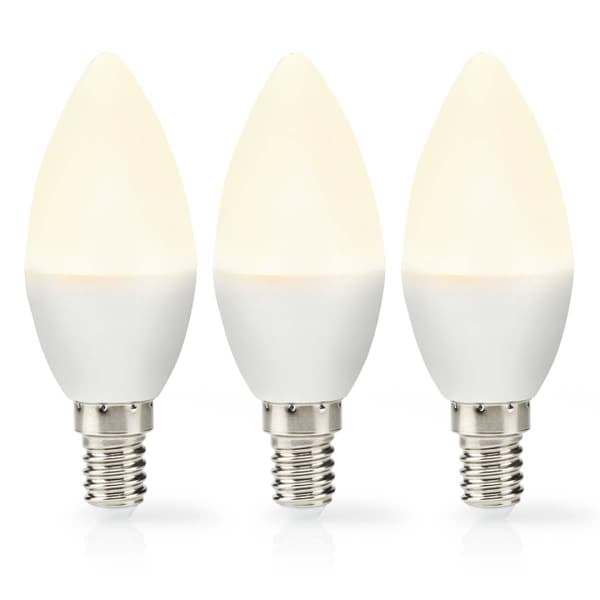 Nedis LED-lampa E14 | Ljus | 2.8 W | 250 lm | 2700 K | Varm Vit | Matt | 3 st