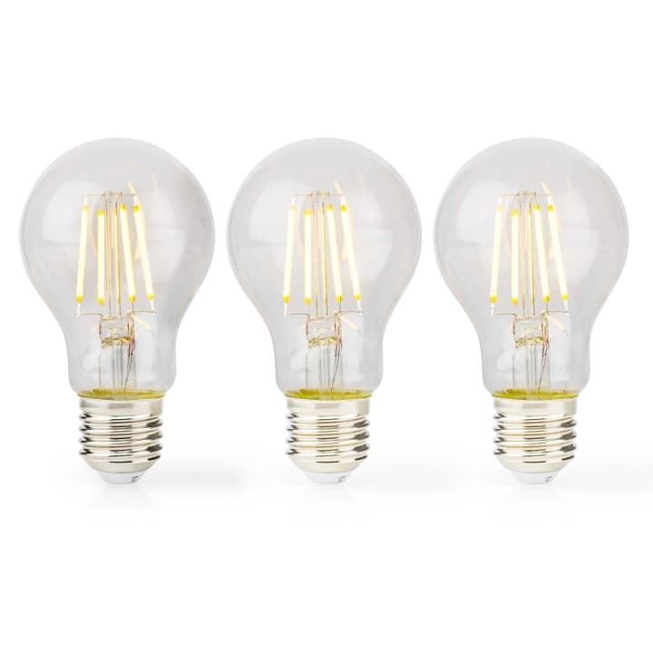 LED Glödlampa E27 | A60 | 7 W | 806 lm | 2700 K | Varm Vit | 3 st.