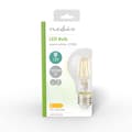 Miniatyrbillede 4 af 4: Nedis LED glødepære E27 | A60 | 8 W | 1055 lm | 2700 K | Varm Hvid | Retro stil | 1 stk