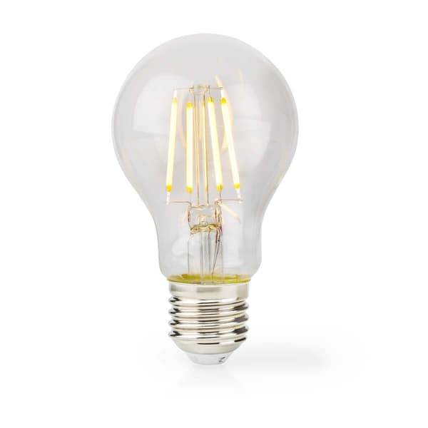 Nedis LED glødepære E27 | A60 | 8 W | 1055 lm | 2700 K | Varm Hvid | Retro stil | 1 stk