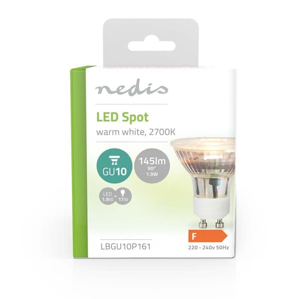 Nedis LED-lampa GU10 | Spot | 1.9 W | 145 lm | 2700 K | Varm Vit | Retrostil | 1 st