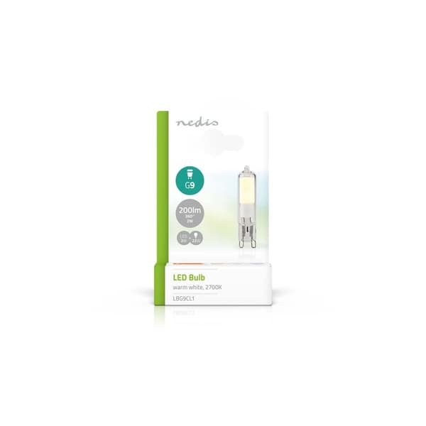 Nedis LED G9 | 2 W | 200 lm | 2700 K | Lämmin Valkoinen | Pakkauksessa olevien lamppujen määrä: 1 kpl