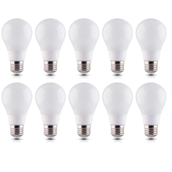 LED-lampe E27 10W 230V 6000K 10-pakning, Kjølig hvit