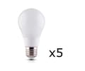 Miniatyrbillede 1 af 3: LED-lampe E27 8W 230V 6000K 5-pak, Kølig hvid