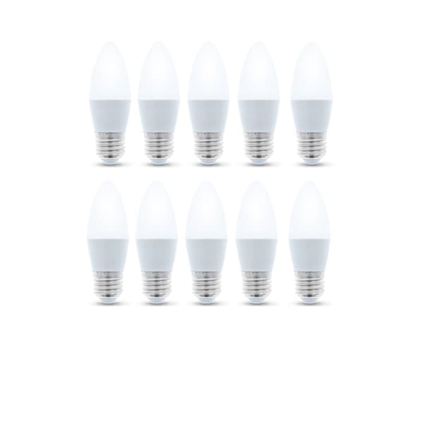 LED-lampe E27, A65, 18W, 230V, 3000K, 10-pak, Varm hvid