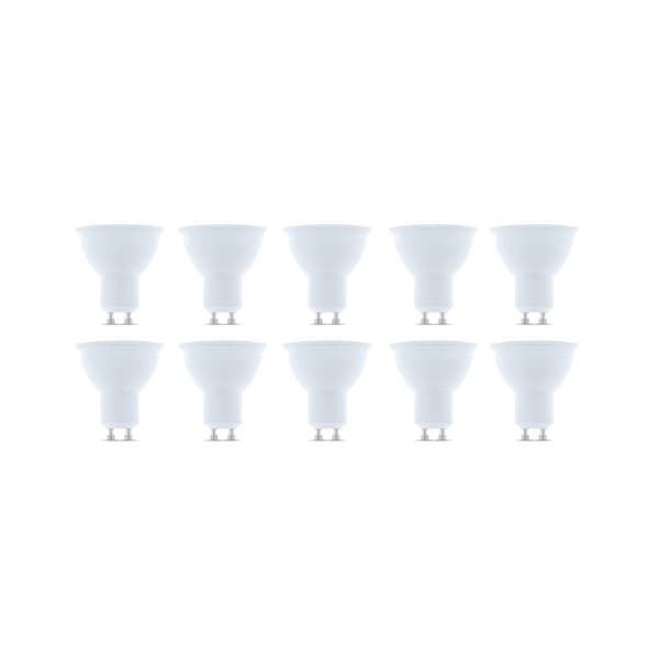 LED-lampe GU10, 3W, 230V, 4500K, 10-pak, Hvid neutral