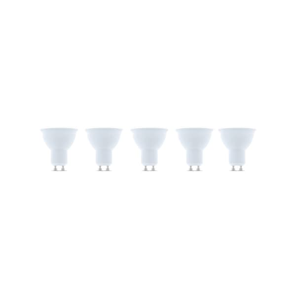 LED-lampe GU10, 3W, 230V, 6000K, 5-pak, Kølig hvid