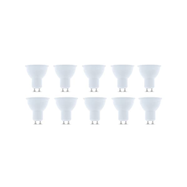 LED-lampe GU10, 3W, 230V, 6000K, 10-pak, Kølig hvid