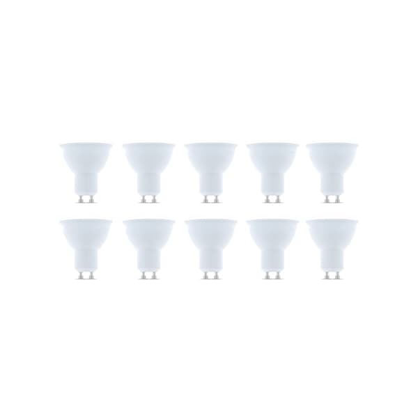 LED-lamppu GU10, 7W, 230V, 3000K, 10-pack, Lämminvalkoinen