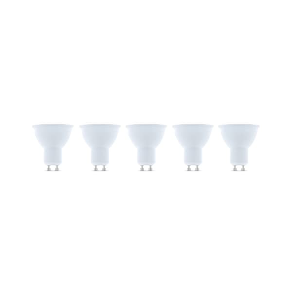 LED-lampe GU10, 7W, 230V, 4500K, 5-pakning, Hvit nøytral