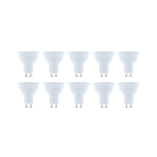 LED-lampe GU10, 7W, 230V, 4500K, 10-pak, Hvid neutral
