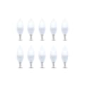 Miniatyrbilde 3 av 3: LED-lampe E14, C37, 10W, 230V, 6000K, Keramikk, 10-pakning, Kjølig hvit