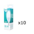 Miniatyrbilde 1 av 3: LED-lampe E14, C37, 10W, 230V, 6000K, Keramikk, 10-pakning, Kjølig hvit
